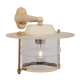 Brass Side Arm Wall Light with Hood - US Mains Voltage