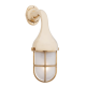 Side Arm Wall Light with Grille - Brass With Clear Glass - 110Vac (US)