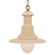 Small Fisherman’s Lantern (With Chain & Ceiling Rose) - Brass With Frosted Glass