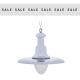 Large Fisherman’s Lantern (With Chain & Ceiling Rose) - Chrome - Frosted