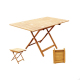 Extendable Solid Teak Collapsible Table