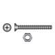 316-Grade Stainless Steel (A4) Phillips Countersunk Precision Screws & Nuts