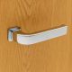 Chrome Plated Door Handles with Curved Design