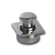 solid brass cupboard door push button knob and ferrule