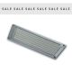 Chromed Brass Step Plate with White Rubber Insert