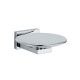 Carmel chrome plated brass wall-mounted soap dish