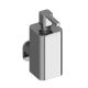 Deva wall-mounted soap dispenser in chrome plated finish