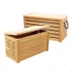 Handmade Teak & Rope Storage Trunk - Honey Rope