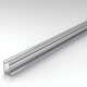 Transparent Plastic Mounting Extrusion For PVC Neon Flex - Side View