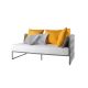 'Kalife' 2 Seater Modular Sofa with Right Armrest