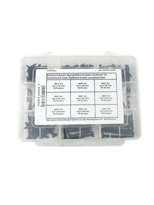 Black Countersunk Wood Screw Assortment Box