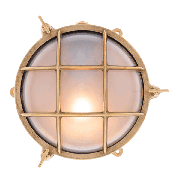 Large Round Bulkhead Light with Legs