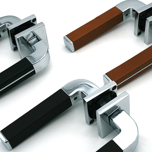 Leather Wrapped Door Handle