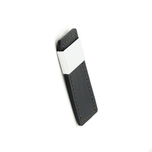 Leather Pull with Chome Supports