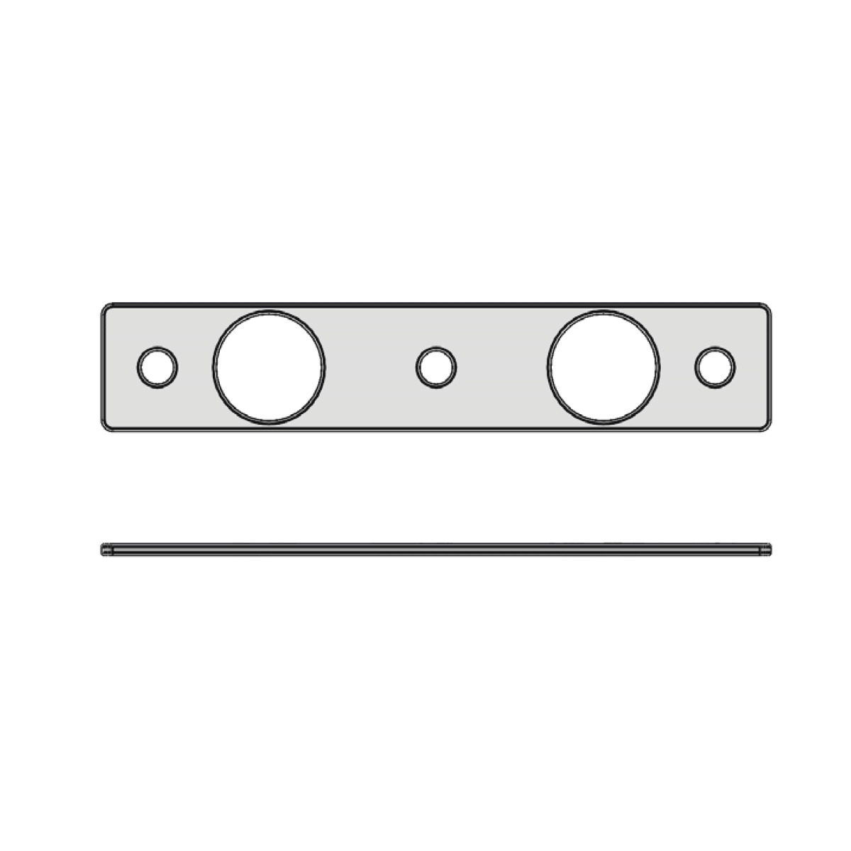 Counter Plate For Retractable Cleats - Stainless Steel