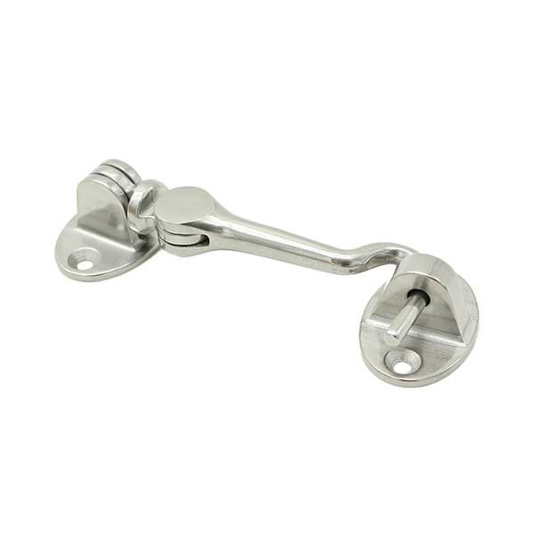 Stainless Steel Cabin Hook with 2 Eyelet Brackets