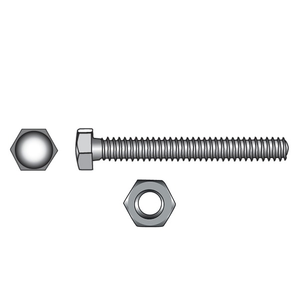 316-Grade Stainless Steel (A4) Hex Head Precision Screws & Nuts