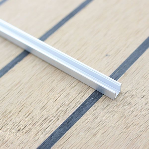 Aluminium Mounting Extrusion For Ultra Mini 4mm x 8mm Side View