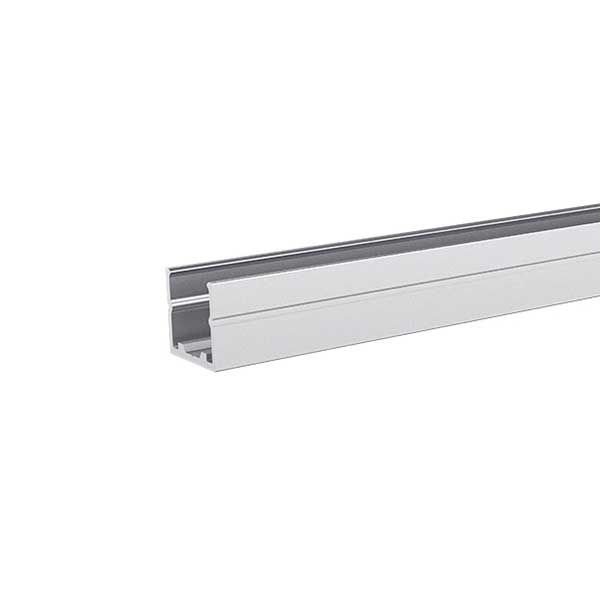 Aluminium Mounting Extrusion for SIlicone Top View 16 x 15mm