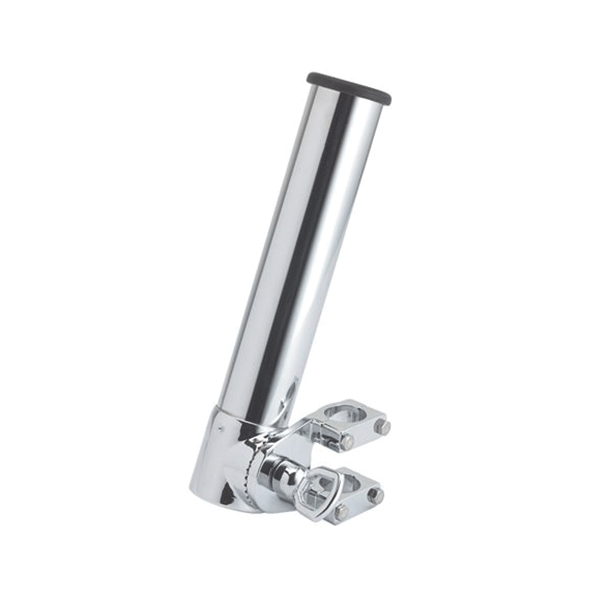 Adjustable Rod Holder With Clamp - Chrome