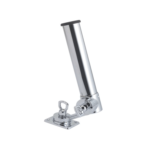 Adjustable Rod Holder Side Mounting - Chrome