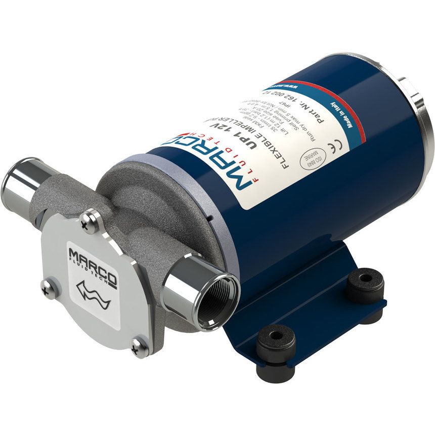 UP1 Pump With Rubber Impeller 35 Litres Minute Grey Water Bilge