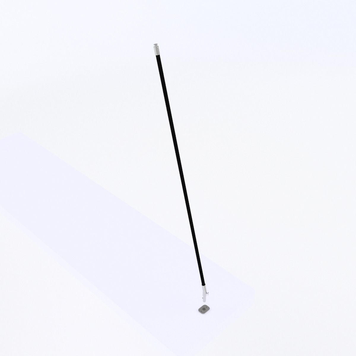 Carbon Fibre Removable Awning Pole 10° Angled - Small Craft