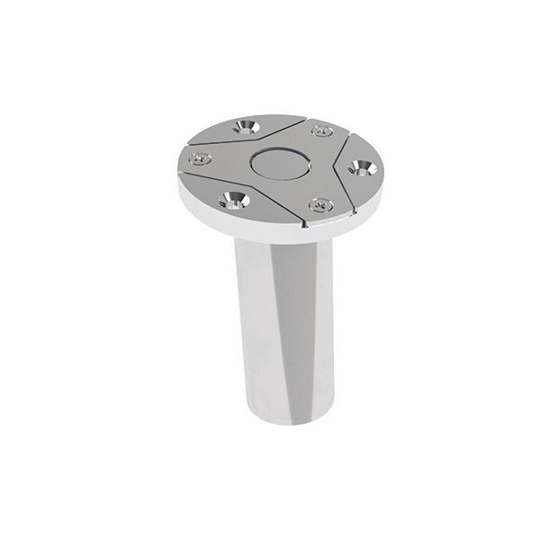 Stainless Steel Angled Deck Socket for Ø20mm Awning Poles