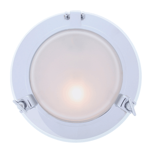Porthole Wall Light - Chrome With Clear Glass - 110Vac (US)