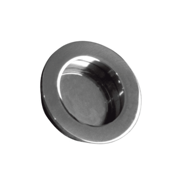 Round Flush Handle - Chrome