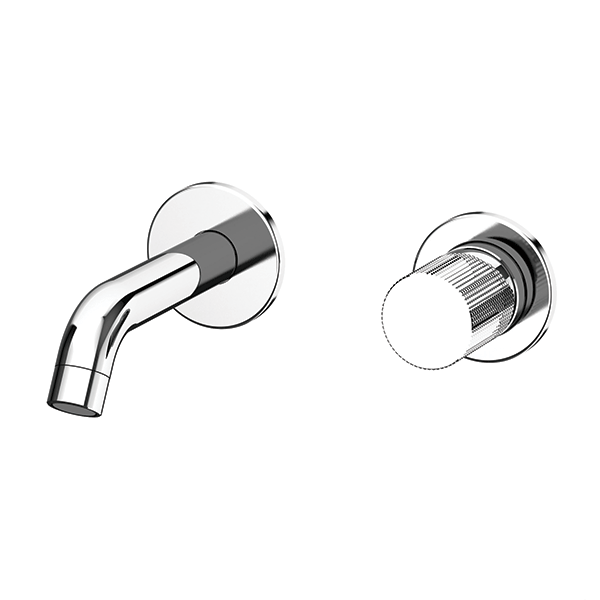 Cox Knurled Single Lever Wall Mounted Mixer Tap