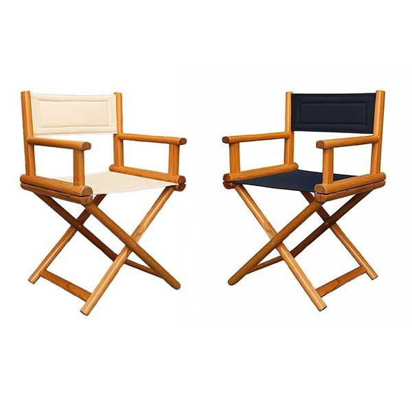 Solid Beech Director's Chair with Teak Stain