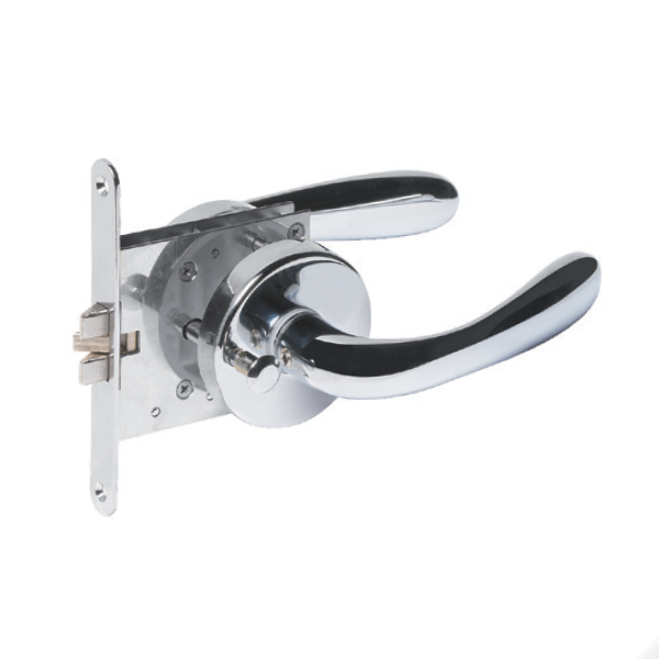 Anti-rattle Mortise Lock Set, Long Handle - With or Without Privacy Function