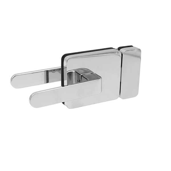 Shower Door Lock Set - Chrome and Stainless Steel