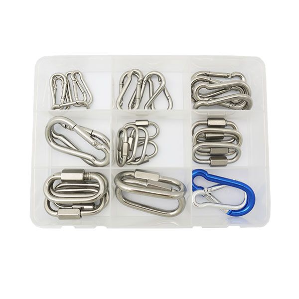 Snap Hook & Carabiner Assortment Box - 316 Stainless Steel