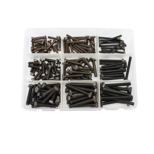 Black Hex Head Screw Assortment Box - DIN 933 - 316 Stainless Steel