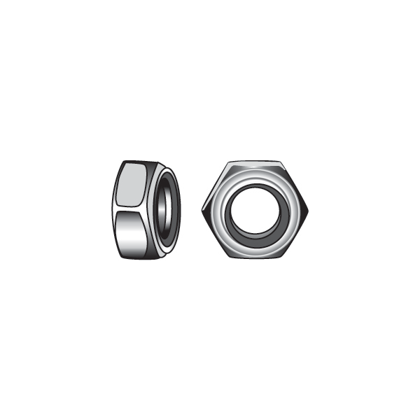 316-Grade Stainless Steel (A4) Metric Nyloc Nuts