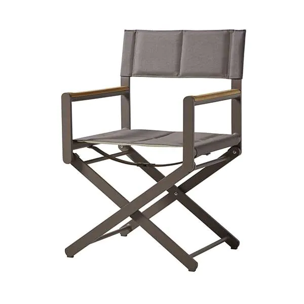 OSKA6 Director s Chair Aluminum Frame Synteak Armrests