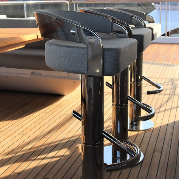 Atep marine stainless steel bar stool for luxury yacht and boat seating