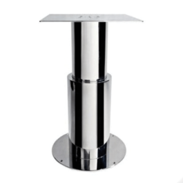 Stainless Steel Electric Pedestal - 2-Stage - 690mm-440mm 